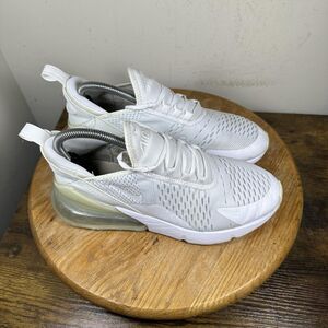 Nike Air Max 270 Shoes Womens Size 8.5 White Lightweight 943345-103 Sneakers